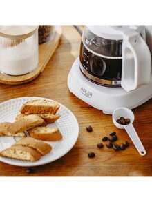 Adler Droppkaffebryggare, filterkaffemaskin, automatisk kaffebryggare – kompakt design, återanvändbart filter, vit - EU E typkontakt (220-240V) - Visa 2