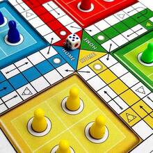 LUDO Classic Board Game 2-4 Player Game Set, Can Be Used As Mouse Pad Holiday Party Game, Interactive Board Game, Suitable For Family Christmas, Halloween Game Night, Classic LUDO Suitable For Christmas, Party Occasions, Travel Set, Back To School Game, Campus Game, Party Game, Portable Competitive Board Game Set, Includes Board, Dice And Pawns - Multicolor - View 6