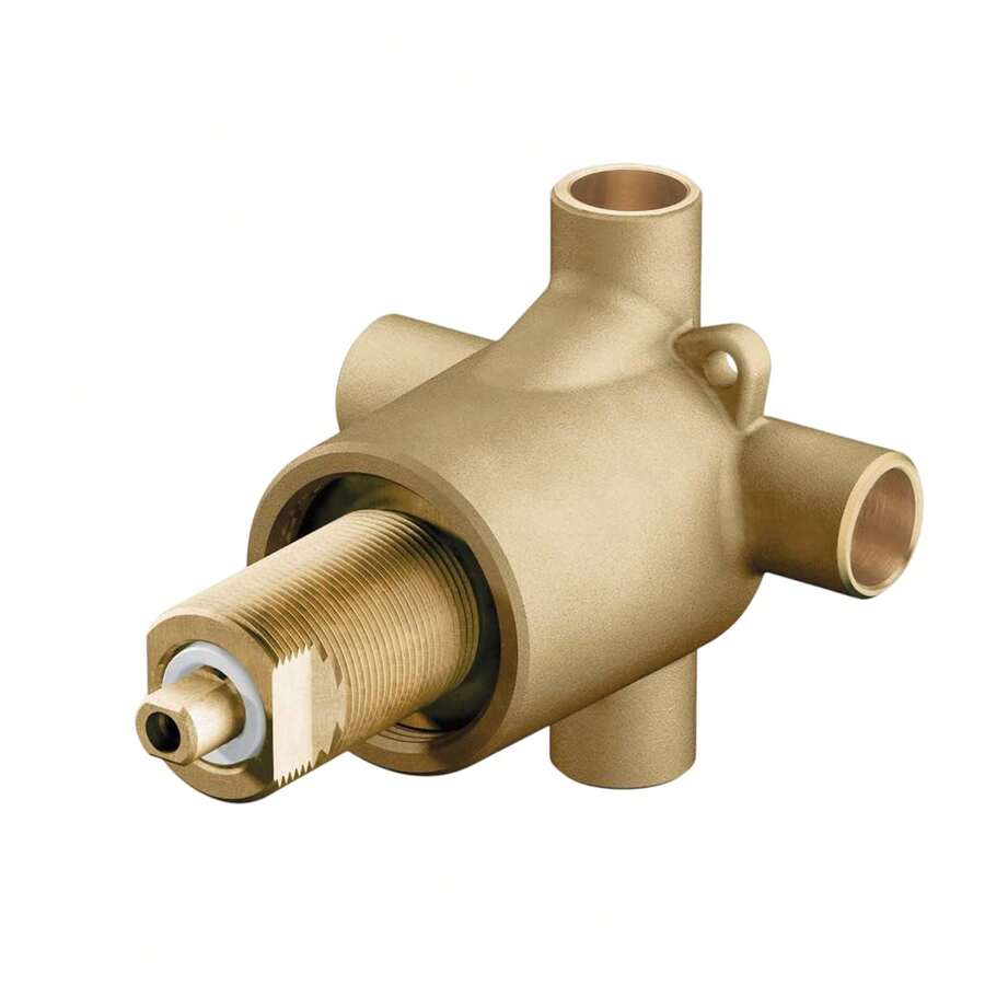 YUNRUX Shower Diverter Valve, 3-Function Shower Diverter Valve, Brass Shower Diverter Valve For Bathtub, Shower, And Handheld Shower - A - View 1