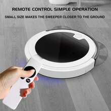 Smart Path Planning Dual Rotating Vacuum Mop, Intelligent Cleaning Machine, Hands-Free, Automatic Bow-Shaped Route Planning To Reduce Missed Areas, Phone Control Start/Stop And Mode Switching, 4500Pa Suction And Large Dust Bin For Full Coverage Cleaning | Perfect Gift For Parents, Family, Friends On Halloween, Thanksgiving, Christmas And Other Holidays - Black and White - View 3