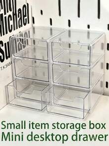 3-Layer Drawer Storage Box, Suitable For Jewelry, Hair Accessories, Earrings And Small Items, Furniture Office Study Desk Organizer, Jewelry Storage Box, Drawer Cosmetic Organizer, Bedroom Decor Desk Storage Box, Home Desk Drawer Storage Box - Multicolor - View 4