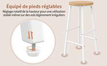 Bar Cart With 2 Stools - White MDF+Metal - 白色 - 查看 6