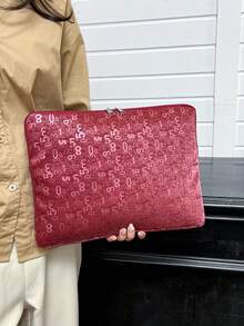 1pc Laptop Case Heart Style Tablet Bag, Suitable For 10/11 Inch , 13/14 Inch, 15/15.6 Inch Laptop Sleeve - Red - View 2