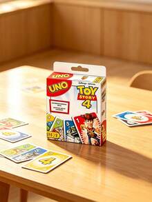 UNO 4 聯名桌上遊戲卡牌，多人休閒派對桌上卡牌遊戲，成人家庭互動趣味遊戲卡，派對團隊建設娛樂收藏桌上遊戲禮物 - UNO 玩具總動 - 查看 5