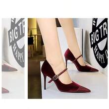 Women Pumps - 酒紅色 - 查看 4