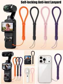 Kompatibel dengan Pocket 4 Pro/3, Tali Pergelangan Tangan untuk Ponsel, Aksesori Pelindung Kamera Olahraga, Tali Pergelangan Tangan Pendek, Hadiah Ulang Tahun, Pemegang Cincin untuk Keluarga dan Teman, Pegangan Cincin Ponsel, Aksesori Ponsel - View 1