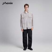 Phenix Men's Outdoor Long Sleeve Shirt 2026SS New Loose Fit Elastic Breathable Shacket - Light Sand - View 1