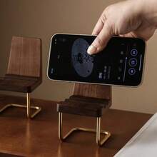 1pc 2‑Angle Adjustable Cellphone Holder Dock, Multi‑Scene Phone Stand For Desktop And Chair. Practical Smartphone Support For Video Watching, Lightweight Decorative Accessory For Daily Home Desk‑Chair Usage - Multicolor - View 3