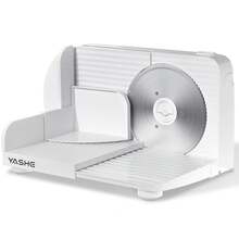 YASHE Foldable Electric Food Slicer, Adjustable Thickness 0–15mm, 6.7" Stainless Steel Blade, 150W Motor, Portable & Easy-To-Clean Meat, Cheese, Bread, And Vegetable Slicer For Home Kitchen,201 Stainless Steel - US A Type Plug(110-127V) - View 12
