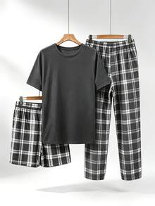 Men Loungewear Sets - Grey - View 2