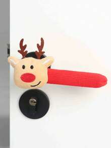 1pc Christmas Door Handle Decoration Set, Includes Bell Reminder And Detachable Hanging Ornaments (Santa Claus, Reindeer, Christmas Tree, Stocking) - Easy-To-Stick Hook, Suitable For Indoor And Outdoor Holiday Door And Cabinet Decoration - Durable - Door Hanging Decoration, Christmas Decoration, New Year - Multicolor - View 13