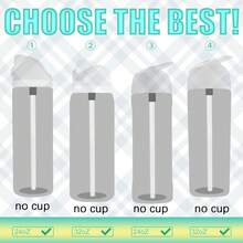 6pcs Replacement Straws, Compatible With 24/32oz Water Bottles, Reusable Plastic Straws With Cleaning Brush, Suitable For Insulated Stainless Steel Tumbler Accessories (Clear) - Clear - View 5