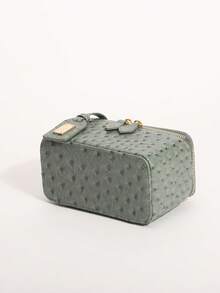 Tie-Dye Polka Dot Handheld Box Bag Versatile Zipper Small Square Bag Chain Shoulder Crossbody Bag Suitable For Commuting And Shopping - Green - View 7