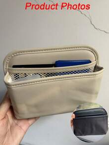 Car Storage Bag Adhesive Back Driver/Passenger Center Console Storage Box Multi-Function Seat Gap Organizer Box Car Interior Storage Organizer Box Car Accessories - Multicolor - View 8