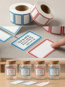 40x25mm (1.57x0.98in) [Size Specification] Widely Applicable For Home Kitchen Storage Jar Labels, Fresh-Keeping Box Meal Prep Markers, Household Refrigerator Freezer/Cooling Classification Management, Office Document File Organization And Categorization, Warehouse Shelf Identification, And E-Commerce Logistics Express Package Classification - Multiple Styles and Colors - View 2