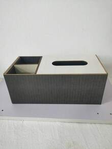 Multifunctional Desktop Tissue Box, Striped Tissue Box, Gold-Edged Tissue Box, Living Room, Dining Room, Kitchen Home Decor, Home Decor Accessories, Apartment Essentials - Multicolor - View 7