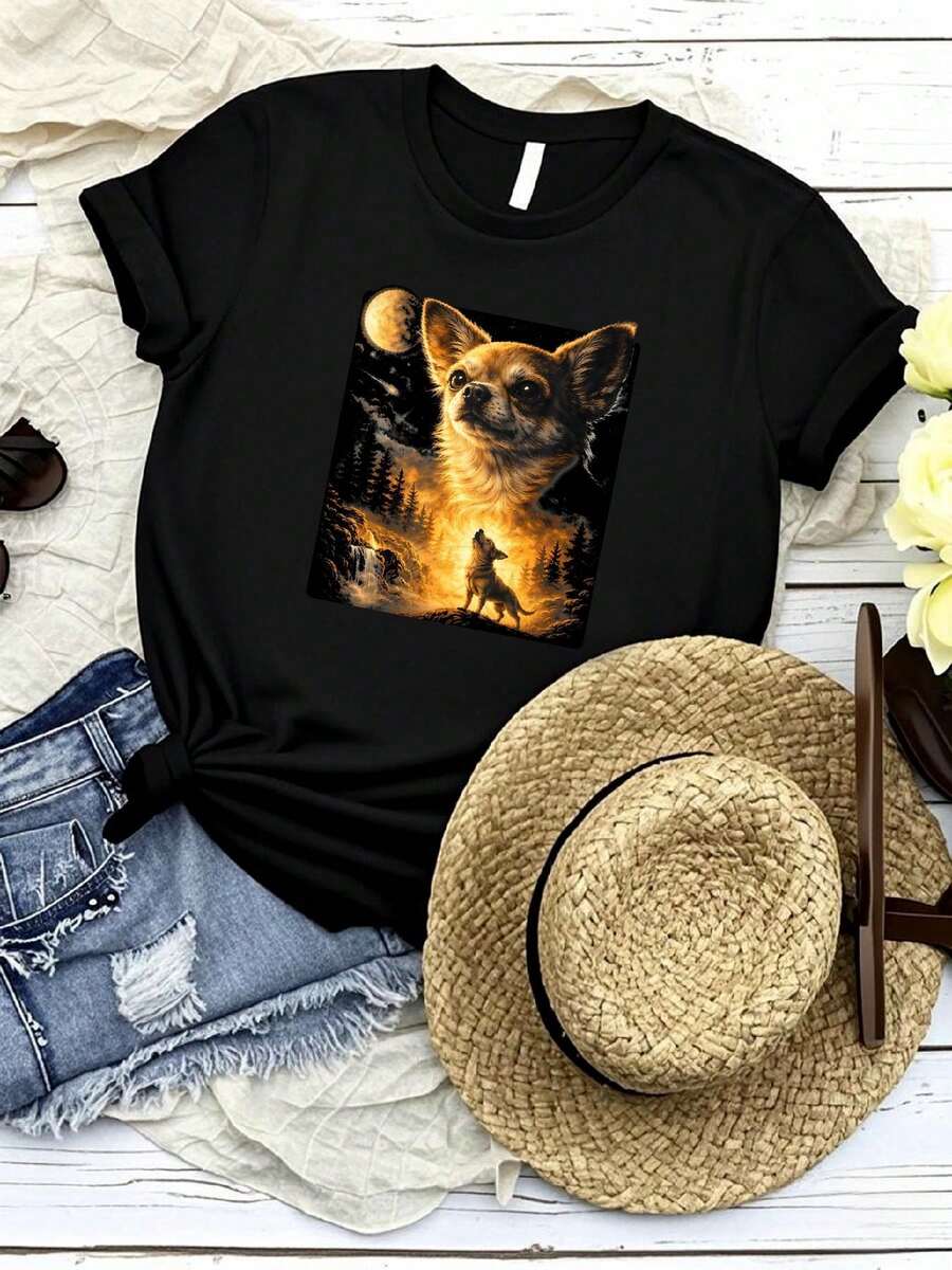 Women T-Shirts - 黑色 - 查看 1