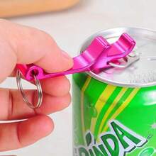 1pc Multifunctional Beer Bottle Opener - Keychain Opener, Can Opener, Compact And Practical, Easy To Carry - View 3
