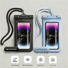 1 buah Kantong Ponsel Tahan Air IPX8 dengan Tali Pergelangan Tangan dan Fungsi Pencahayaan, Tas Kering Layar Sentuh PVC 3D, Tali Serut yang Dapat Diatur, Casing Ponsel Tahan Air Universal, Cocok untuk Ponsel hingga 7,0 Inci, Kompatibel dengan iPhone 17/16/15/14/13/12/11 Pro Max Plus XS dan Galaxy S24/S23/S22, Cocok untuk Berenang, Menyelam, Kayak, Arung Jeram, Pantai, Kolam Renang, Perjalanan Kapal Pesiar, Petualangan Luar Ruangan, Pelindung Ponsel Olahraga Air Portabel, Hadiah Ideal untuk Pelajar dan Penjelajah - MultiWarna - View 19