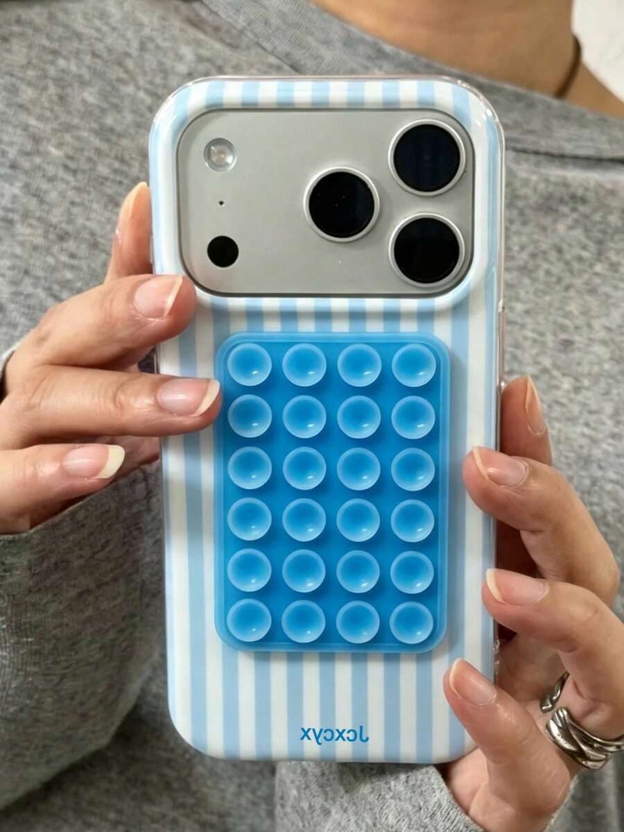極簡色塊吸附式手機殼,適用於 iPhone 18 17 Pro Max 18 17 Pro 17 16 14 13 12 15 Pro Max 14 15 16 Plus 14 15 13 12 11 16 17,極簡糖果色防震保護殼 - 藍色 - 查看 1