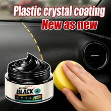 JB-XPCS Pasta restorasi plastik dan kulit hitam untuk dasbor dan jok interior mobil; pasta perbaikan untuk bagian plastik yang teroksidasi dan memutih; YT2048 - Renovator Plastik - View 4
