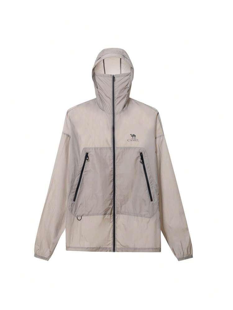 CAMEL CROWN Men's Outdoor Sun Protection Jacket, UV-Resistant, Water-Repellent, Cooling, Moisture-Wicking, And Quick-Drying. Suitable For Unisex Style. - Desert Gray - View 7