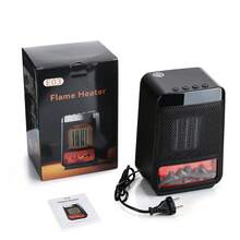 Hailicare 1000W Portable Desktop Electric Heater Fan, 2 Heat Settings, 4 Timer Settings, PTC Ceramic Heating, Indoor Small Space Heater, Suitable For Bedroom And Office, Compact Design, Ideal For Winter Use - Black - View 12