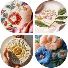 50pcs/100pcs 50 Colors/100 Colors 6-Strand 8m Cross Stitch Embroidery Thread, Handmade Weaving DIY Colorful Embroidery Thread, Polyester Cotton Thread (Random Color) - Set A - View 3