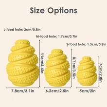 Bumpy Grenade Pet Treat Dispenser Toy, Rubber Chew Toy For Dogs, Teething Toy, Machine Washable And Freezable - Multicolor - View 6