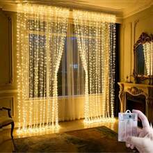 Battery Powered Wireless LED Fairy String Lights, 8 Lighting Modes, IP44 Waterproof Flexible Decorative Lights, Easy To Install, Suitable For Bedroom, Christmas, Birthday, Holiday Home Decor - Battery-powered Curtain Lights - View 3