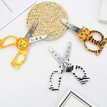 3 Pieces Animal Scissors For Zebra Stainless Scissors Fun And  Design For Crafts And School Projects Stainless, Fun, , Crafts, School Projects - Multicolor - View 7
