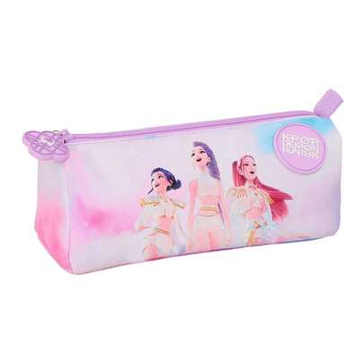 Safta KPop Demon Hunters K-Pop Demon Hunters Artist School Pencil Cases, Rectangular, Double, Triple, Small Triple And Pencil Case Models, 37 Pieces, Officially Licensed Pencil Case
