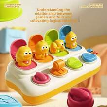 Boneka Edukasi Kotak Mekanik Ciluk-Ba Seru untuk Bayi dan Balita, Boneka Tekan dan Muncul Bertema Bebek Kuning Laut, Pencerahan Kognitif Sebab-Akibat, Pengalaman Sensorik Tombol Multi-Tekstur, Mengembangkan Keterampilan Motorik Halus dan Konsentrasi, Boneka Pembelajaran Awal Interaktif yang Tahan Lama untuk Bayi - MultiWarna - View 7