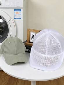 帽子清洗籠洗衣機用帽子清洗架附網袋，棒球帽清洗籠帽子清洗裝置，保護性清洗籠帽子收納整理帽洗護套/清洗保護套，適用於清洗各種帽子 - 彩色 - 查看 8