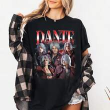 Dante  Vintage Unisex T-Shirt - 黑色 - 查看 1
