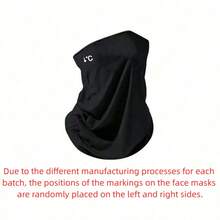 1pc Fashionable Breathable And Cooling Face Mask, Suitable For Men And Women In Spring And Summer. Made Of Breathable Fabric With Elastic Design For Comfortable Wear. - Multicolor - View 14