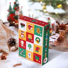 5-Piece/10 Piece Christmas Blank Countdown Calendar Box, Christmas Countdown Set, Christmas Party Decoration - Multicolor - View 3