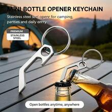 1/2/3pcs Mini Bottle Opener Keychain, Portable Pocket Beer Opener, Lightweight Key Ring Tool, Suitable For Camping, Travel, Outdoor Activities And Daily Home Use - Multicolor - View 2