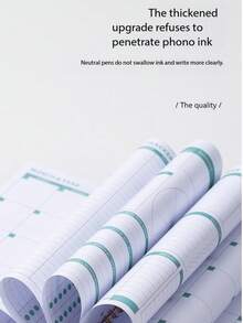 Creative Floral Spiral Bound Budget Planner Notebook With Strap, Customizable Printable Memo Pad - Multicolor - View 6