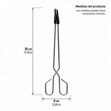 35cm Scissor-Style Kitchen Tongs Stainless Steel With Black Silicone Tips For BBQ And Grilling, Secure Food Grip Tool - 支付 - 查看 9