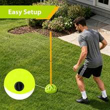 Shoze 5‑Piece Agility Training Kit, Removable Splicable Slalom Equipment For Speed Footwork And Lateral Drills, Portable Gear For Football, Rugby, Baseball And Various Team Sports - Green - View 4