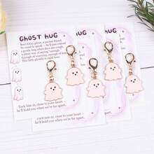 5pcs/8pcs/20pcs Halloween Ghost Keychain Set, Ghost Hug Encouragement Theme Pocket Hug Token, Pocket Hug Gift Pack. Perfect Halloween Gift, Suitable For Halloween Theme Party Decoration Gift, Birthday Gift, Christmas Small Gift, Commemorative Gift, Family Gift And More. - Multicolor - View 14