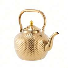 Stainless Steel Tea Container With Filter 2L Tea Pot Tea Kettle For Loose Tea UK - Gold - View 5