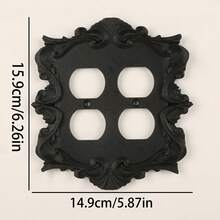 1 buah Panel Saklar Ukir Vintage Plastik Cetak 3D, Gaya Barok Halloween, Saklar Dinding Dekoratif Pilihan Tunggal/Ganda yang Dapat Dipersonalisasi - beraneka warna - View 14