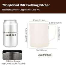 Milk Frothing Pitcher & Milk Frothers - White - View 3