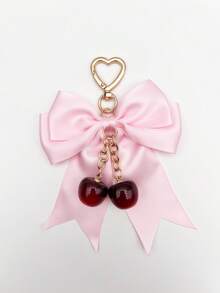 1pc Fashion Handmade Bowknot Keychain Pendant, Pearl Chain Tassel Accessory, Backpack Charm, Charming Women's Bag Decoration, Y2K Style Phone Accessory, Women's Car Accessory, Cute Back To School Gift - Multicolor - View 19