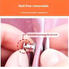 1Pair/2/3/4/5/6Pairs Magnetic Curtain Closure Clips, Light-Blocking Wind-Proof, Tool-Free Installation No Drilling, Reusable - Silver - View 9