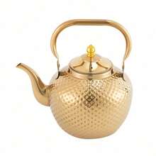 Stainless Steel Tea Container With Filter 2L Tea Pot Tea Kettle For Loose Tea UK - Gold - View 8
