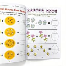 64-Page Math Mental Calculation Workbook, Children's Addition And Subtraction Within 10, Fun Number Puzzles, Mixed Operations, Number Thinking Training, Cultivate Concentration, Classroom And Home Learning, Back To School, Easter, Christmas Gifts - Math Mental Arithmetic Workbook - View 12