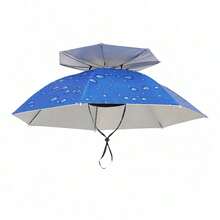 77cm Double-Layer Head-Mounted Umbrella Hat, Hands-Free, Windproof, Sun-Proof, Rain-Proof, Wearable Sunshade Hat, Suitable For Fishing, Gardening, Farming, Beach, Outdoor Work, Camping, And Hiking - Umbrella Hat - View 11